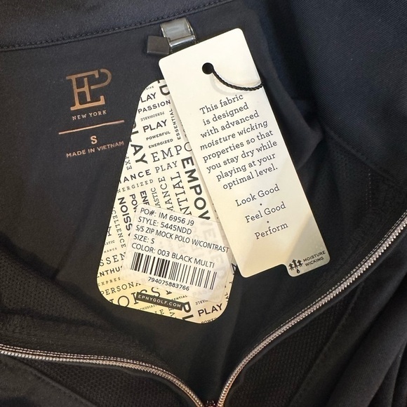 2 for $26 EP NY Golf Women's Mock Neck 1/4 Zip Polo Size Small NWT - Picture 5 of 7